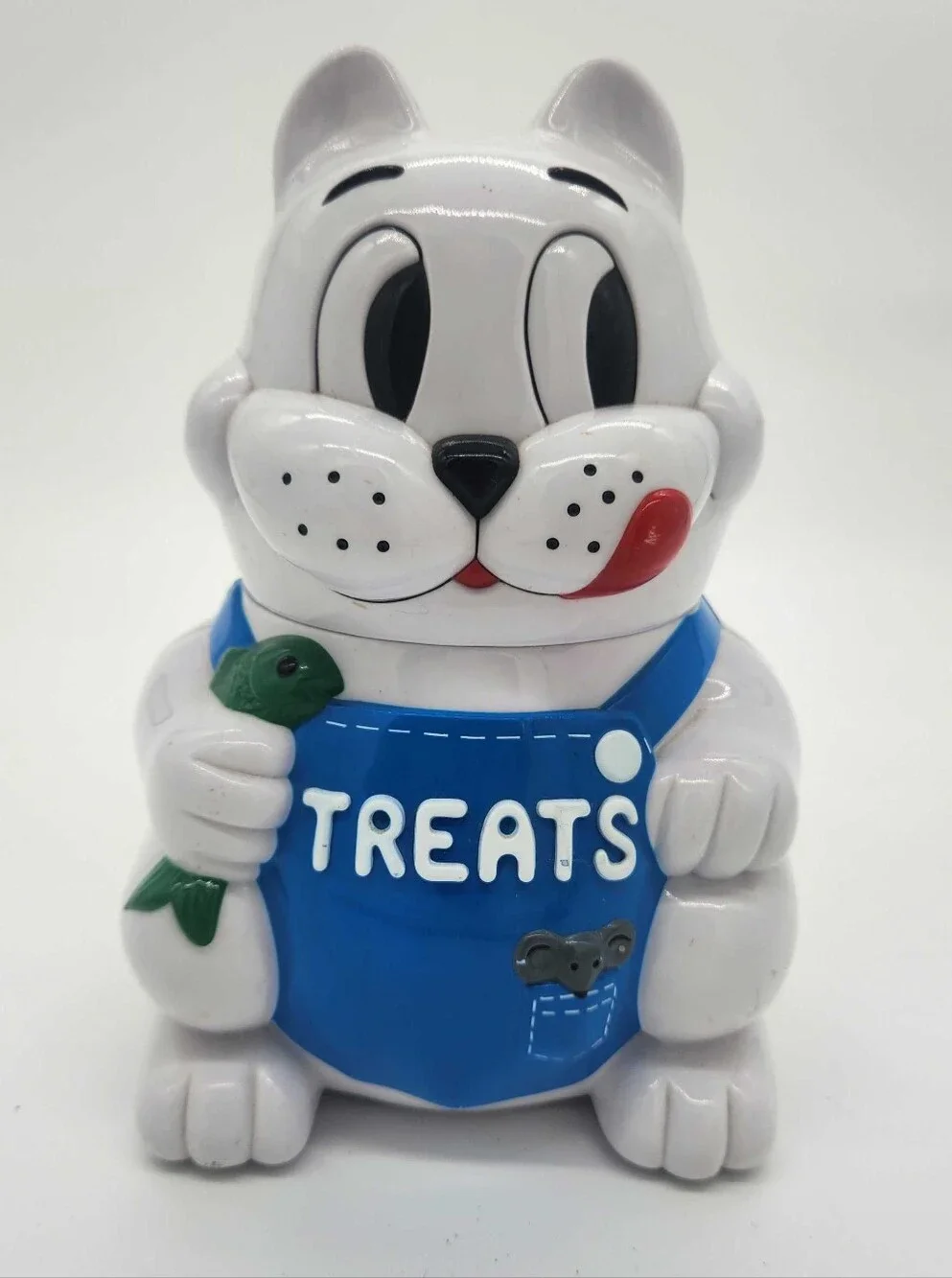 Fun-Damental Singing Cat Treat Jar Works Vintage
